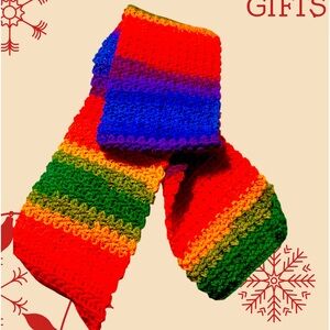 Rainbow Color Pride Scarf 7.5w75” long